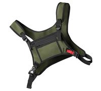 Tasca sul petto per giubbotti da corsa, 47 x 42 cm, panno impermeabile per immersioni | Tasca frontale portatile per esterni, organizer da viaggio per moto, borsa da allenamento, avventura, verde