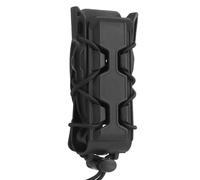 Tasca Tattica per Caricatori 9 Mm/45 ACP, Porta Caricatori MOLLE Attrezzatura per Polizia e Militari Supporto a Fissaggio Rapido Attrezzatura da Tiro Airsoft(Black)