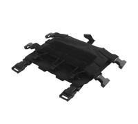 Tasca Tattica per Triplo Caricatore, Pannello Frontale con Patta MOLLE per Caricatore 5.56 con Porta Inserto Compatibile con Accessori Modulari Leggeri per Softair(Black)