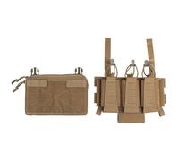 Tasca Tattica Tripla per Caricatori 5,56, con Borsa Multiuso e Porta-torniquete, per Gilet da Caccia Accessori Softair(Brown)