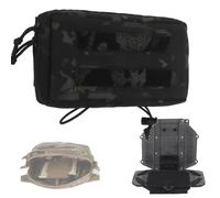 Tasca Utility Tattica MOLLE GP con Supporto Telefono Pieghevole | Plancia di Navigazione, Borsa Admin Grande for Cintura e Gilet, Porta Blocco Hook Loop Telefoni fino 15 x 8 cm(Multi-colored)