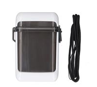 tascabile impermeabile, portatessera con sigillo trasparente e cordoncino, portabadge multifunzionale impermeabile per nuoto, rafting, spiaggia e sport all’aperto (Bianca)