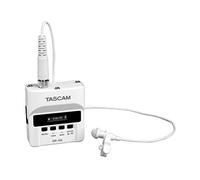 Tascam DR-10L/LW Digital Audio Recorder Con Microfono Lavalier - Bianco - Modello DR-10LW