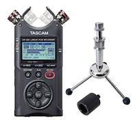 Tascam DR-40X - Registratore portatile a quattro corsie + treppiede Keepdrum + adattatore treppiede