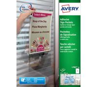 Tasche adesive Avery per fogli A4 trasparente 1 et./foglio Conf. 10 fogli - L7083-10
