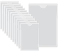 Tasche Autoadesive per Carte Di Credito-12 Pezzi Trasparente Autoadesivo Support