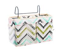 Tasche da Letto Appendibile con Gancio Borsa da Comodino per Organizer Sospesa Portaoggetti da Letto Appendibile Pratici Accessori per Il Letto Adatto per Letti a Castello Lettino Bambini Multicolore