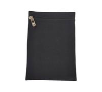 Tasche laterali da cucire, portafoglio nascosto di sicurezza da viaggio, tasche laterali sicure per il recupero della mastectomia, cappotto all'interno regalo da cucire con cerniere, Nero , SMALL1