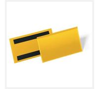 Tasche per identificazione a fissaggio magnetico DURABLE 163x81,5 mm giallo Conf