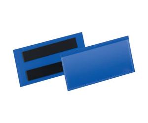 Tasche per identificazione Durable con bande magnetiche blu f.to esterno mm. 130