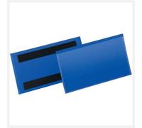 Tasche per identificazione Durable con bande magnetiche blu f.to esterno mm. 163