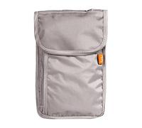 Tasche per passaporto da viaggio, per documenti di viaggio, per il collo, protezione antifurto, organizer per passaporto, impermeabile, per biglietti, aeroporto, pendolari, uso quotidiano, grigio