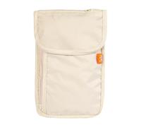 Tasche per passaporto da viaggio, per documenti di viaggio, per il collo, protezione antifurto, organizer per passaporto, impermeabile, per biglietti, aeroporto, pendolari, uso quotidiano, beige