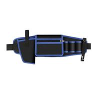 Tasche regolabili per cintura per attrezzi con materiali di design traspiranti Organizzatori di attrezzi da campeggio per un comodo uso tutto il giorno, Trapano con cerniera, Blu