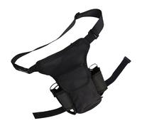 Tasche regolabili per le cosce a due vie radio borsa tattica a goccia gamba borsa tessuto Oxford Outdoor Slings borse durevoli, Nero