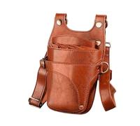 Tasche strumenti per capelli ， Borsa for parrucchiere, barbiere, parrucchiere, forbici, borsa for parrucchiere, stilista, barbiere, borsa for barbiere(Brown)