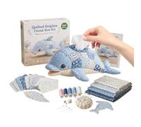 Taschentuchbox Bezug DIY Set Meerestier Muster Servietten Halter Handarbeit