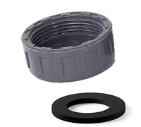 Tasco di blanking del tubo PVC Filetto femmina Riparato Raccordi del tubo tappo di blanking Fine filo femminile per la riparazione e modifica del filo emale grigio. 63mm