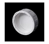 Tasco di blanking del tubo PVC Filetto femmina Scasso scarto Caspit Caspeggio Cap PVC, tappi per da giardino, tappo filo femminile, la testa irrigazione bianco 50mm
