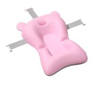 Tasco per sospensione da bagno per bambini, tappetino da bagno morbido regolabile non slip cuscinetto da bagno per bambini neonati prevenire il cuscino da bagno per bambini (Rosa)
