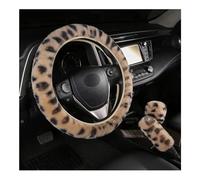 TASEKI Coprivolante Universale per Auto Design Leopardato in Più Colori, Protettore Volante (Diametro: 38 cm, Color: Camel)
