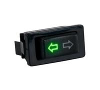 TASEKI Interruttori alzacristalli Interruttore di Sollevamento Alzacristalli Elettrico Universale per Auto 5 Pin DC 12V 20A Luce Blu/Rossa E Cablaggio(Green Switch Only)