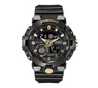 TASGO Orologio digitale da uomo, sportivo, impermeabile, militare, da polso, multifunzione, al quarzo, con quadrante grande, nero e oro1, digitale, Nero e oro 1, Digitale