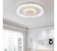 Tashace 19.5x2inch LED Ceiling Light with Remote Control, Stepless Dimming and Color Adjustment Modern Design Close To Ceiling Lights for Bedroom Living Room(C)