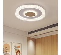 Tashace 19.5x2inch LED Ceiling Light with Remote Control, Stepless Dimming and Color Adjustment Modern Design Close To Ceiling Lights for Bedroom Living Room(A)