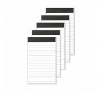TaShow Notebooks, 12 Pack Small Lined Writing Pads 30 Sheets Glue Top A7 Mini Notebook, Sturdy Backing Pocket Work Notebooks For Note Taking Office Supplies Student School Meeting Daily Reminders
