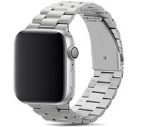 Tasikar Band Compatibile con Apple Watch 42mm(Series 10) 41mm 40mm 38mm Cinturino di ricambio in metallo inossidabile Premium Compatibile con Apple Watch SE Seires 10 9 8 7 6 5 4 3, Plata