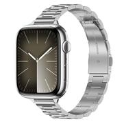 Tasikar Band Compatibile con Apple Watch Band 42mm (Series10) 41mm 40mm 38mm Donna di Ricambio metallo Cinturino Compatibile con Apple Watch SE Series 10 9 8 7 6 5 4 3, Argento
