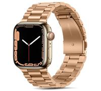 Tasikar Band Compatibile con Apple Watch Band 46mm 45mm 44mm 42mm Cinturino di ricambio in metallo inossidabile Premium Compatibile con Apple Watch SE 2 SE Seires 10 9 8 7 6 5 4 3 2 1, Oro rosa