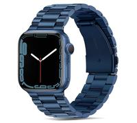 Tasikar Band Compatibile con Apple Watch Band 46mm 45mm 44mm 42mm Cinturino di ricambio in metallo inossidabile Premium Compatibile con Apple Watch SE 2 SE Seires 10 9 8 7 6 5 4 3 2 1, Azul