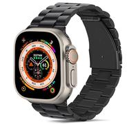 Tasikar Band Compatibile con Apple Watch Band 49mm Cinturino di ricambio in metallo inossidabile Premium Compatibile con Apple Watch Ultra Ultra 2, Nero