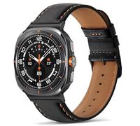 Tasikar Cinturini Compatibile con Samsung Galaxy Watch Ultra 47mm (2025/2024) Cinturino in Vera Pelle Compatibile con Samsung Galaxy Watch Ultra 47mm (2025/2024), Nero