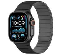 Tasikar Cinturini Magnetici Compatibili con Apple Watch 49mm 46mm 45mm 44mm 42mm Silicone Morbido Sostituzione Loop Cinturino per iWatch Ultra 3 2 1 SE Series 11 10 9 8 7 6 5 4 3, Nero-Grigio
