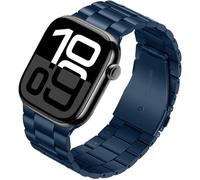 Tasikar Cinturino in metallo compatibile con Apple Watch 42mm (serie 10) 41mm 40mm 38mm Cinturino in acciaio inossidabile compatibile con Apple Watch SE Series10 9 8 7 6 5 4 3, Azul