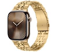 Tasikar Cinturino in metallo compatibile con Apple Watch 46mm(serie 11/10) 45mm 44mm 42mm Cinturino in acciaio inossidabile compatibile con Apple Watch SE serie 11 10 9 8 7 6 5 4 3, Plata