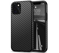 Tasikar Cover iPhone 11 Pro Max Custodia in Pelle di Carbonio e TPU Compatibile con iPhone 11 Pro Max (Nero)