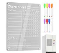 Task Board Acrilico Per Bambini - Scheda Magnetica Per Compiti,Lavagna Magnetica Cancellabile Per Routine Per Bambini Adulti Famiglia Adolescenti