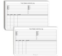 Task Planner & Activity Log Notepad - 60 pagine non datate giornaliero e orario, lista delle cose da fare, lista di controllo, tempo di traccia e attività, tracker ADHD - Organizza la giornata