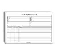 Task Planner & Activity Log Notepad - 60 pagine non datate giornaliero e orario, lista delle cose da fare, lista di controllo, tempo di traccia e attività, tracker ADHD - Organizza la giornata