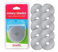 Taskar Lame da taglio rotanti, confezione da 10 unità, da 45 mm, per Olfa ed altri strumenti da taglio, in acciaio SKS-7
