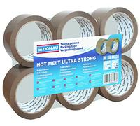 Tasma pakowa DONAU Hot-Melt 48mm, 66m brazowa 6 sztuk