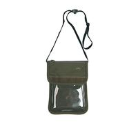Tasmanian Tiger TT Neck Pouch, Tasca sul Petto Unisex-Adulti, Oliva/Grigio Pietra, Verde Oliva, 28 x 14,5 x 1,5 cm