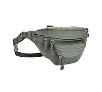 Tasmanian Tiger TT Modular Hip Bag Marsupio tattico compatibile MOLLE come borsa EDC (Every Day Carry) a 3 scomparti, grigio pietra/verde oliva IRR