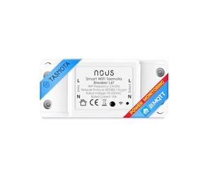 Tasmota Interruttore intelligente della luce da incasso Nous L6T - Esp8266 Smart Home Switch con timer, interruttore wlan, interruttore radio LED relè 230 V - MQTT ioBroker Google Home Assistant Alexa