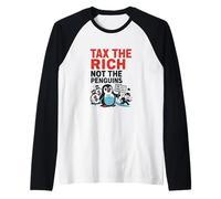 Tassa i ricchi non i pinguini: divertente manifestazione contro Trump Maglia con Maniche Raglan