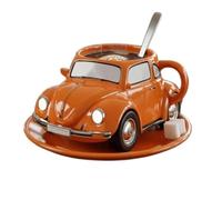 Tasse a café en forme de scarabée, tasse a café en céramique faite à la main, tasse a thé fantasia, decorazione dell'ufficio, tasse a café en forme de voiture pour les fans de voitures(Orange)